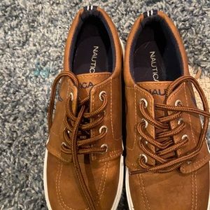 Nautical almost new boys shoes. Brown.